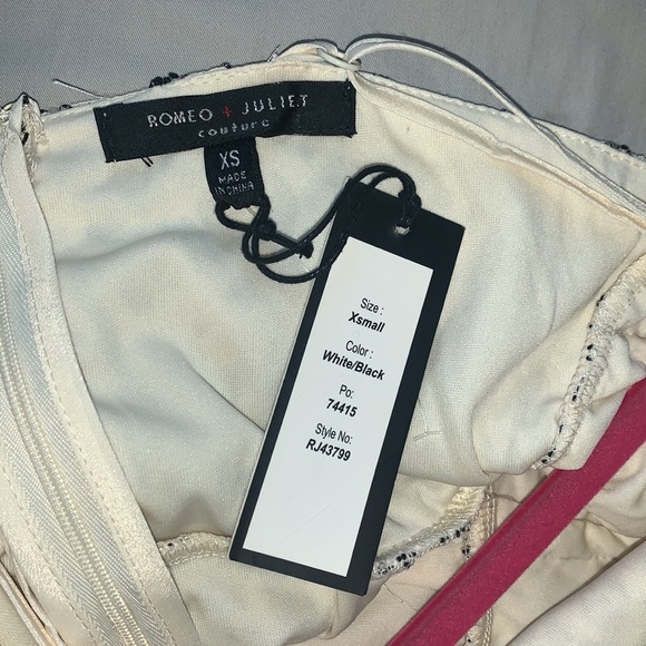 Couture Black and White Midi Dress (NWT) - Picture 4 of 4